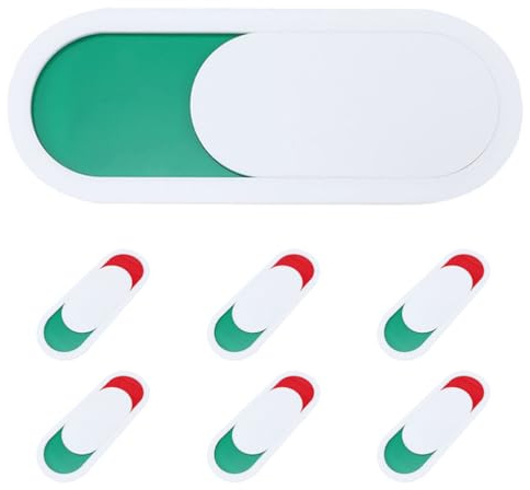 DIYEAH Panneaux Indicateurs de Porte et Design Minimaliste Élégant Lot de 7 en Acrylique Blanc Changement D'état Facile pour Toilettes Publics et Espaces Commerciaux