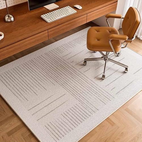 Odot Alfombra para Silla de Escritorio, Estudio Alfombra Protectora Suelo Silla Ruedas Antideslizante Gaming, Tapete de Protección de Oficina, para Parqué Suelos Duros (Letras Antiguas,80x160cm)