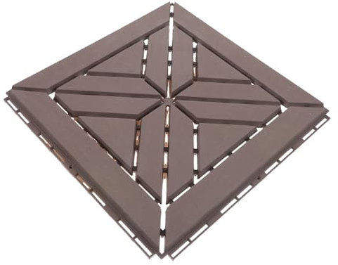 DIYEAH Piastrelle da Interlock per Giardino e Patio Pavimentazione Decorativa Resistente e Facile da Installare per Spazi Esterni