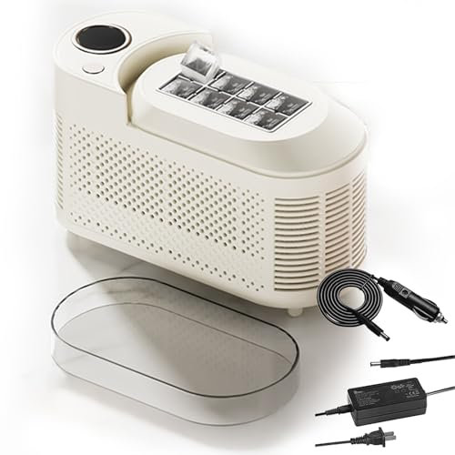 Machine à glaçons, Machine à glaçons de Camping avec congélation Rapide, Mini Machine à glaçons Portable pour la Maison ou Le Bureau, Moteur 120 W économe en énergie, Design léger,