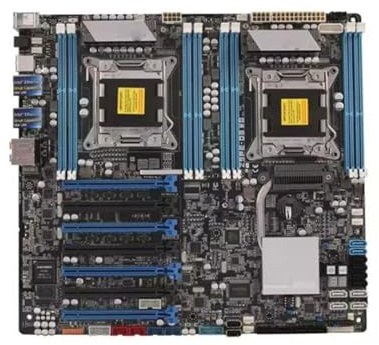XYYZXKL schede Madri Scheda Madre for Server Fit for ASUS Z9PE-D8 WS LGA 2011 Intel C602 DDR3 2133 7×PCI-E X16 Supporto EEB Processore Xeon E5-2600
