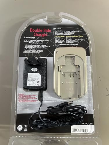 Universal Dual Charger for JVC Camera & Camcorder Batteries - Li-ion & Li-Polymer - Includes Power Supply & Car Adapter - Compatible with BN-V107/114/408/416/428/438/707/733/712/823 and More