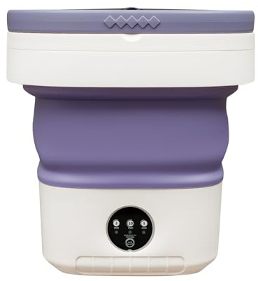 Faltbare Mini Waschmaschine Reisewaschmaschine Camping Mobile Waschmaschine Waschautomat bis 12L Small Washing Machine <40 dB für die Reinigung kleinerer Kleidungsstücke wie Babykleidung