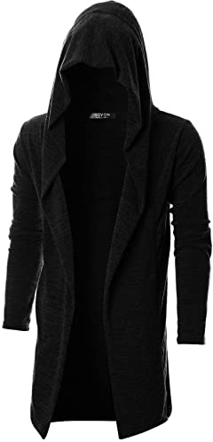 GIVON Men's Hooded Cardigan Overcoat Cardigan Sweater