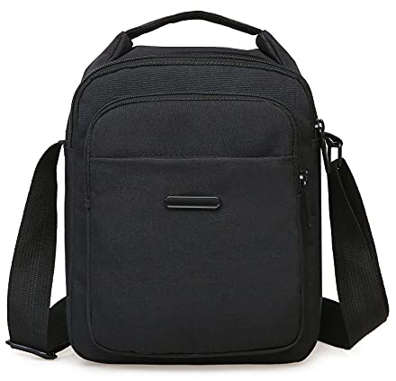 ANPTER Umhängetaschen für Herren, modische Umhängetasche, Crossbody Bag Shoulder, Taschen, Handtaschen, Reisen, Schulranzen, Umhängetaschen, Schwarze Schultertaschen, M, Zeitgenössisch