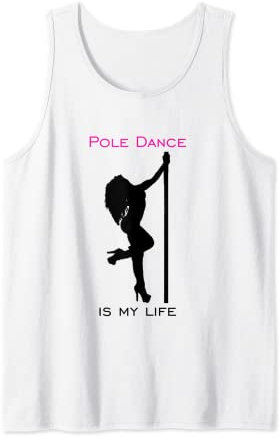 Pole Dance Dancing Silhouette Stange Sport Oberteil Frau Tank Top