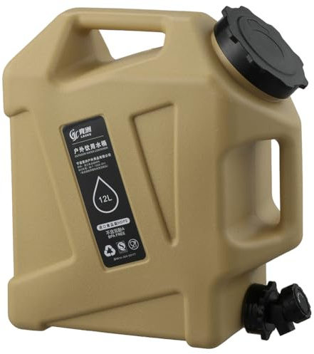KOBONA 10L~18L Wasserbehälter mit Hahn Und Verlängerung Wasserleitung,Camping Wasserkanister Kanister Trinkwasserkanister Tragbar Mehrzweckkanister Wassertank for Wandern,Picknicks,Notfall