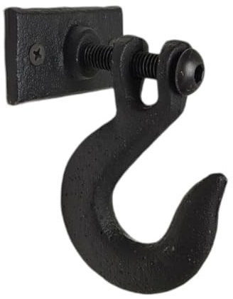 Kleiderhaken Wand Industrial Design Wandhaken aus Gusseisen in Schwarz