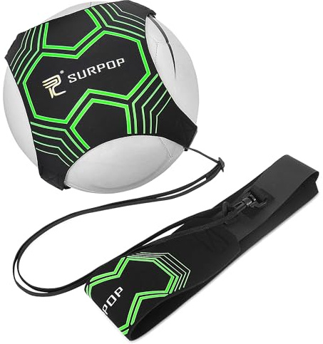 SURPOUP Adjustable Solo Soccer Trainer Belt with Glow-in-the-Dark Accents