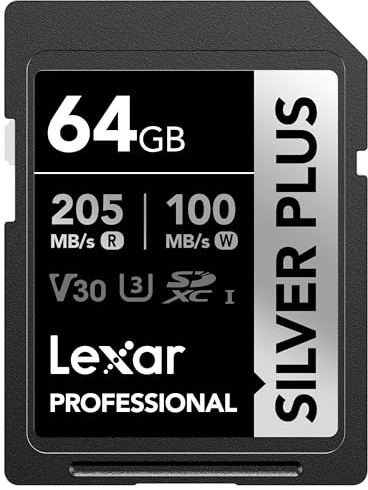 Lexar Professional Silver Plus SDXC UHS-I Card 64GB Memory Card