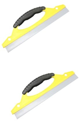 HAPINARY 2pcs D-shaped Window Cleaning Wiper Lightweight and Glass Cleaner Tool for Cars and Home Use Non- Handle for Effortless Water Stain Removal