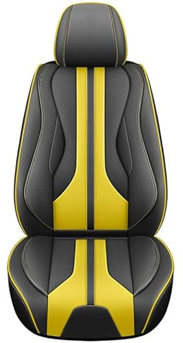 Roguzm Autositzbezüge Universal passend für Golf 4 5 6 BMW F10 F11 G30 Peugeot 207 206 MG4 Premium PU Leder Kissenbezüge