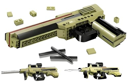 3 in 1Gun Building Set, Simulation Blaster Technik Model Toys Decor | 202 PCS DIY Bricks Military Set Weapon Model, Ideas Gift for Boys Kids Adults, Compatible with Major Brands