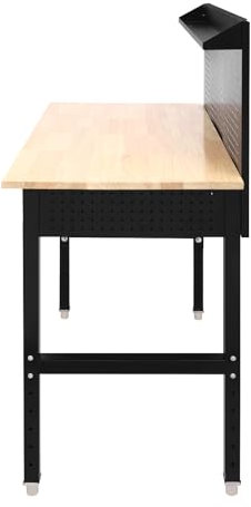 Adjustable Garage Workbench, Work Bench, Adjustable height 26-35.43in Countertop 48 * 24in (Plank) 2000 lbs, Workbench Garage Workbench Work Bench for Garage Office Home Height Adjustable