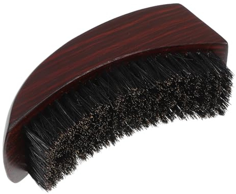 EXQUIMEUBLE Haarbürste Mit Ergonomischem Holzgriff Für Männer Bartbürste Zum Glätten Und Pflegen Von Bart Und Haar Fegen Staub Reisefreundlich
