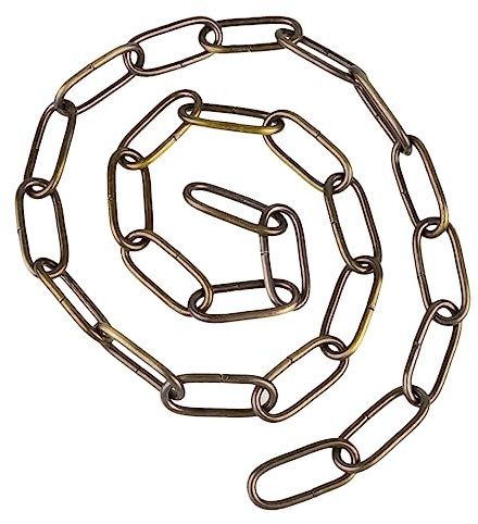 Holibanna 1m Lange Gliederkette Aus Eisen Stabile Dicke Deckenkette Praktische Lampenkette Hängezubehör Bronze