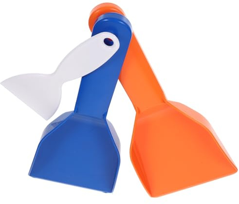 ibasenice 3pezzi Pala Da Neve in Plastica Pp Raschietto Ghiaccio Portatile Multifunzione Pala Per Neve Pratica Per Auto Giardino Cucina e Uso Quotidiano