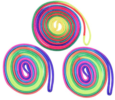 SUPVOX 3pcs Rainbow Color Cats Cradle String Toy for Kids, Hand Game Finger String Set, Colorful Hand Game Toy for Children’s Play and Stocking Stuffers
