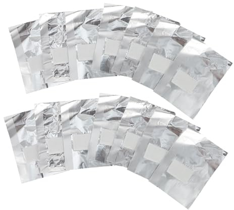 Anneome 200 Pezzi Pad per Rimozione Smalto Gel in Foglio di Alluminio Argentato, Usa e Getta, Pieghevoli per Manicure e Pedicure, per Unghie senza Danneggiare