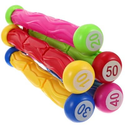 Toyvian 5pcs Diving Sticks Throwing Dive Sticks for Boys and Girls Pool Diving Toys Swimming Dive for Pool