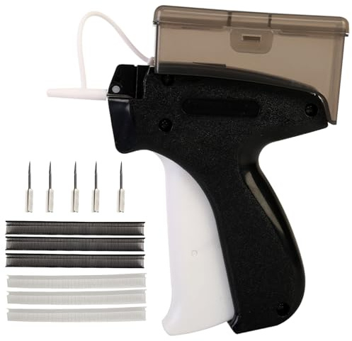 VEGCOO Labelling Gun Gift Tag Labelling Machine with 5 Replacement Needles + 3000 Plastic Needles, Brand Labels Labelling Device, Label Maker for Clothes Tools and Price Tags