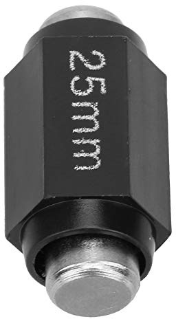 TOPINCN Calibrador Estándar de Micrómetro Exterior de Acero Inoxidable Profesional de 75 Mm para Calibración de Micrómetro, Fácil de Usar (25mm)