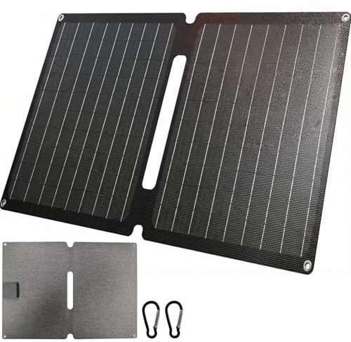 20W Chargeur Solaire, Panneau Solaire Portable avec Ports CC, Charge Rapide 20W USB-C et USB-A QC3.0, Étanche IP68, Compatible avec iPhone, Android, GoPro et Plus Encore