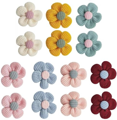 Shensuii Cute Flower Baby Hair Clips for Toddler Girls, Multicolor 14Pcs