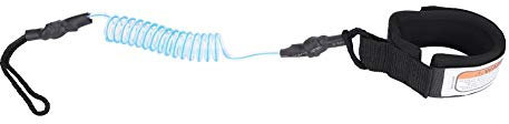 Surfboard-Fußleine ， Verstellbares Knöchel-Bodyboard Surfboard Coiled ， Paddelbeinseilboard Coiled für Standup-Paddle-Boarding (Blau)