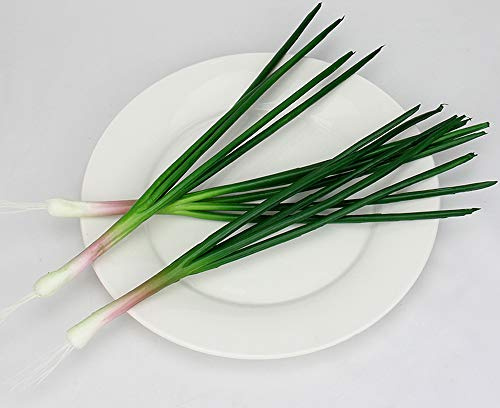 HTFGNC 3Pcs Artificial Vegetable Lifelike Green Onions Scallions Fake Vegetable for Home Kitchen Decoration