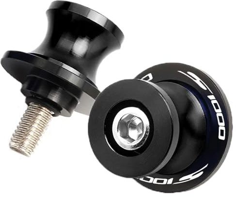 2pcs Montageständer Racingadapter M8*1,5 Bobbins CNC Ständeraufnahme Für S1000R S1000RR S1000XR S1000RR HP4 2009-2015 2016 2017 2018 2019（Schwarz）
