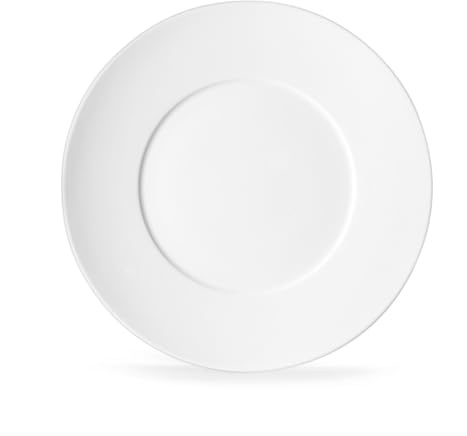 Médard de Noblat Envie Blanc Platos Llanos, Porcelana de Limoges