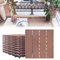 LARS360 Dalles de Jardin Clipsables en Bois Composite WPC Emboîtables Dalle Revêtement de Sol Extérieur Dalles Terrasse Composite Pour Jardin, Piscine, Balcon, Marron, 30 x 30cm(1m²), Lot de 11
