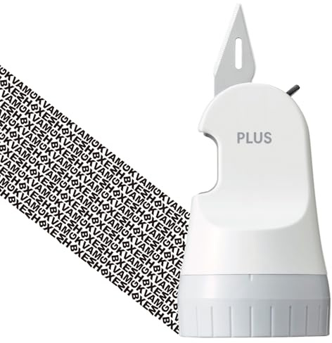 Plus Personal Information Protection Stamp Roller Keshipon Box Opener White 40-976 IS-580CM