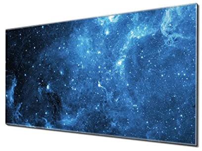 banjado Glas Magnettafel (120 x 60cm) - Magnetwand Glas - Magnetpinnwand als Memoboard - Pinnwand Magnettafel Küche, Büro, Kinderzimmer - Universum