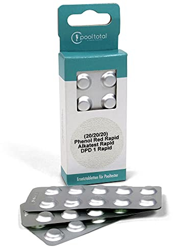 POOL Total Refill-Pack für manuellen Pooltester Chlor, pH + Alkalinität (3X 20 Tabl.)