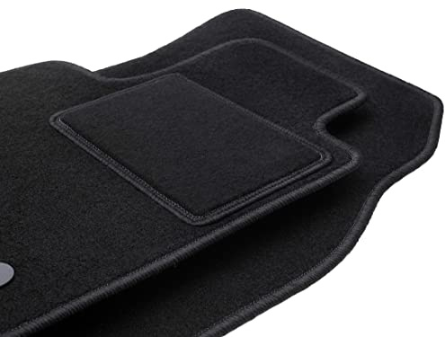 Wielganizator Automatte – Passend für Nissan Micra K12 CC Cabrio 2003-2010 – Velours – Autozubehör - Praktische Fußmatte Auto – 2-teilig - schwarz