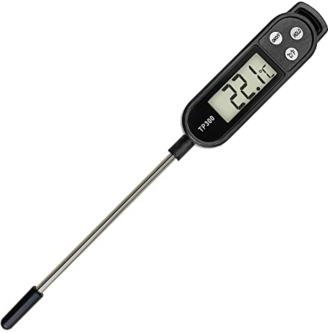 oujilet Thermometer Küche Universales Haushaltsthermometer Digitales Kochthermometer Küchenthermometer Fleischthermometer, Ablesbar 50°C- 300°C,°C/°F Umschaltbar Thermometer