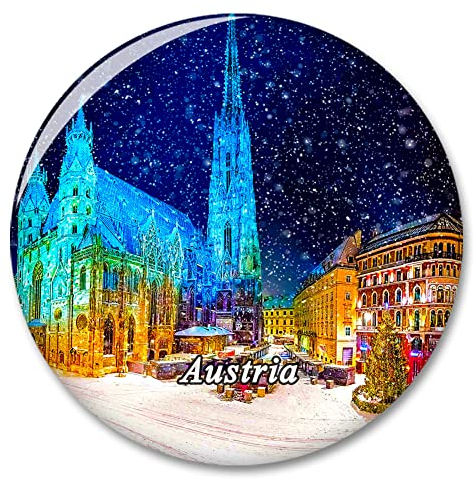 Österreich Wien St. Stephans Kathedrale Kühlschrankmagnet Deko Magnet Aufkleber Reise Souvenir Sammlung Touristenstadt Geschenk Whiteboard Küche