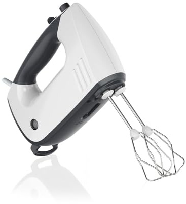 Bosch Batteur ErgoMixx, MFQ37480, 750 W, Pied mixeur, hachoir universel, outil mélangeur en acier inoxydable, 5 niveaux plus bouton turbo, blanc/gris