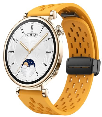 Nixiamy uhrenarmband 18mm 20mm 22mm Silikon magnetisch armband Ersatz Band mit Schnellverschluss Sportband aus weichem Silikon,Faltschnalle Magnet Ersatzband für Herren Damen