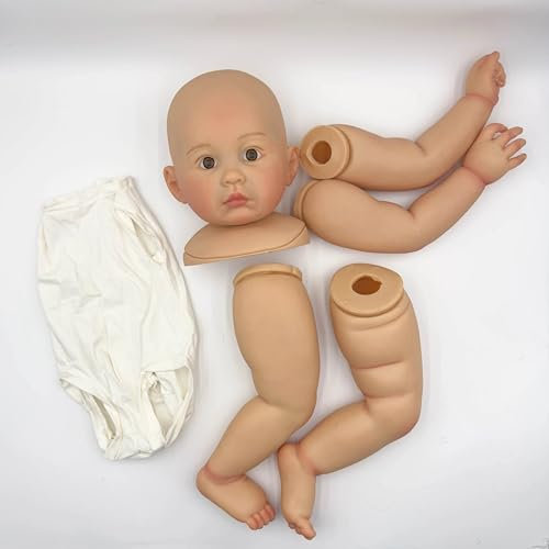 Enjoy with Love Neue 28 Zoll Julieta bereits bemalte lebensechte Haut Kit Puppe Reborn Kleinkind 6 Monate Größe Kits sehr lebensechte Baby Puppe Glatze DIY Spielzeug