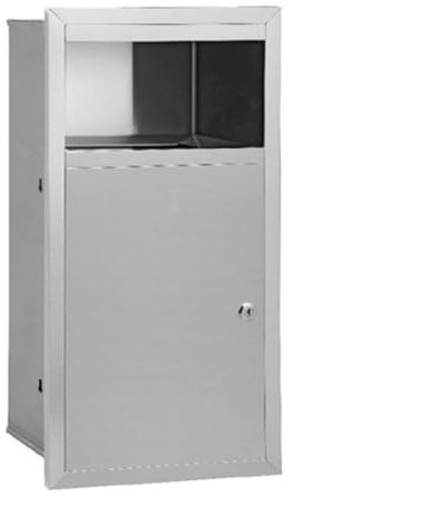 XNXYSMKJ Poubelle encastrée en Acier Inoxydable, Poubelle Murale de Grande capacité, Poubelle encastrée