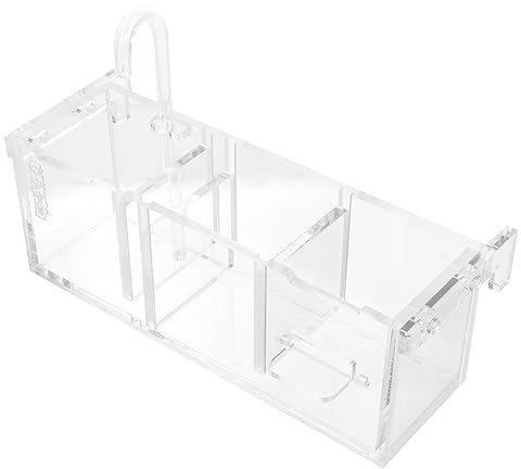 Happyyami Filtro De De Limpieza Silenciosa y Colgante para Peceras Accesorio De De Transparente Sin Bomba para y Decoración Acuática