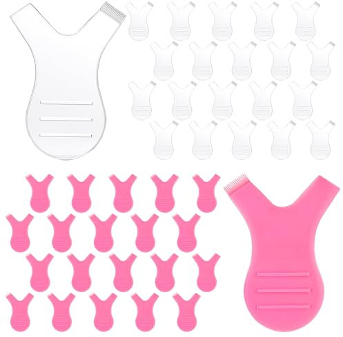 20 Stück Y Form Wimpernbürste Silikon Wimpern Schildpads Perming Pads Silikon Veredelung Wimpern Lift Separator Lash Lifting Kamm Verlängerung