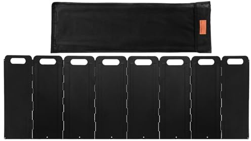 kdkskss Pare- pour Réchaud De Camping - Pare- pour Réchaud À Gaz De Camping Portable Et Pliable en Fer pour Extérieur, Pare-Vent De Cuisine Pliable D'extérieur avec Sac De Rangement