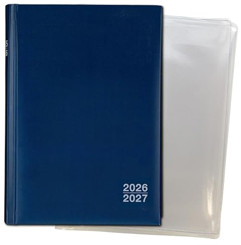 Set: F&L Organisations- und Planungsbuch für Lehrer/innen 2026/2027, DIN A5, blau, mit Schutzhülle