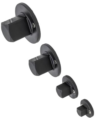 Low Profile Impact Socket Adapter Set, Stainless Steel | Drive Reducer Set, 4 Sizes: 1×3/4, 3/4×1/2, 1/2×3/8, 3/8×1/4, Tight Spaces Use, Manganese Phosphate Coating