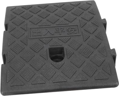 COLLBATH Kunststoff Rampenmatte für Außenbereich Schwarz Kompressibel und Abriebfest Laderampe für Schwellen und Rollstuhlrampen