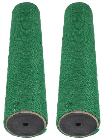Toyvian 2 Stück Sisal Ersatz Kratzbaumstämme für Katzen Stabile Vertikale Kratzsäulen zum Schutz der Möbel für Wohnungskatzen und Katzenkratzbäume
